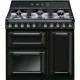 SMEG Cocina horno eléctrico  TR93BL. Más de 4 zonas. Negro Clase A